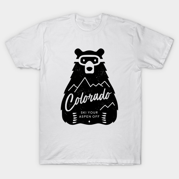 Colorado Ski Bear T-Shirt-TOZ